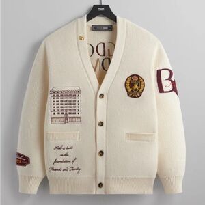 KITH Bergdorf Goodman men’s L Cardigan Sweater Embroidered LIMITED sold out
